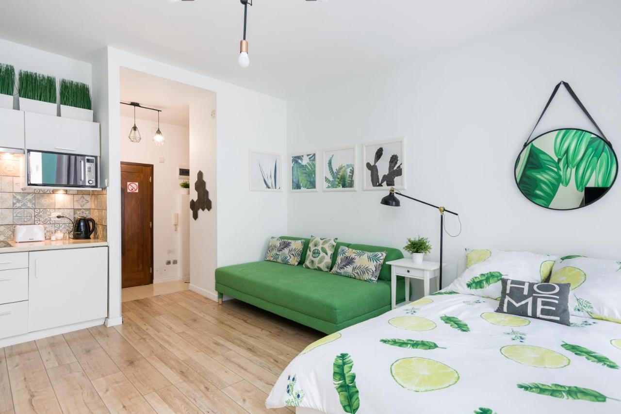 Cozy Modern Studio Green Apartment In Old Town Krasków Exterior foto