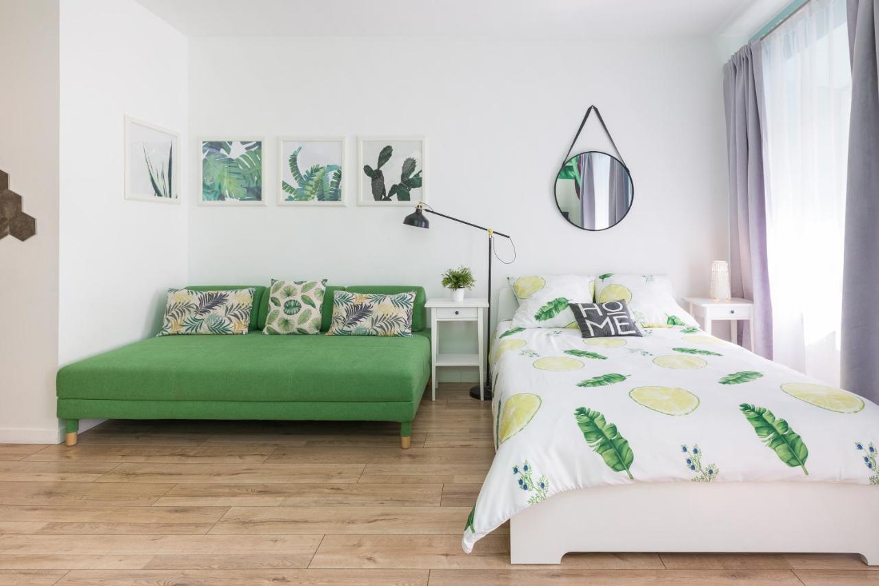 Cozy Modern Studio Green Apartment In Old Town Krasków Exterior foto